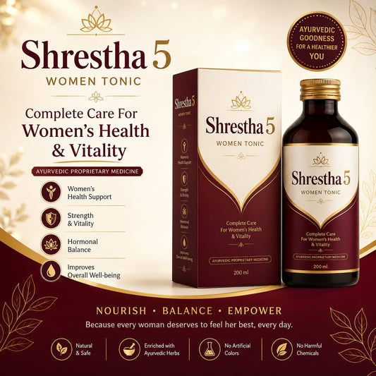 Shrestha 5 Women Tonic | Ayurvedic Women's Health & Vitality Support | 200ml